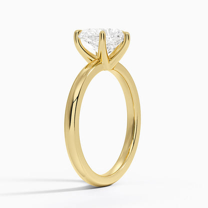 Fairmined 2mm Six-Prong Solitaire Ring - Heart Center Stone