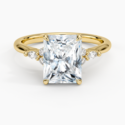 Nadia Perfect Fit Diamond Ring - Radiant Cut Center Stone