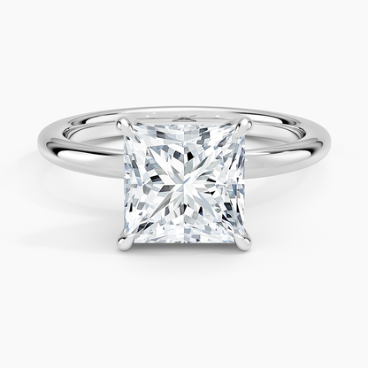 Manon Solitaire Ring - Princess Cut Center Stone