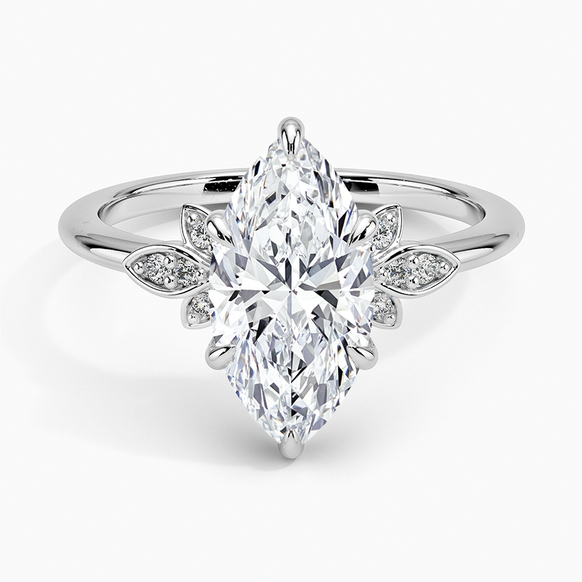 Fiore Diamond Ring - Marquise Center Stone