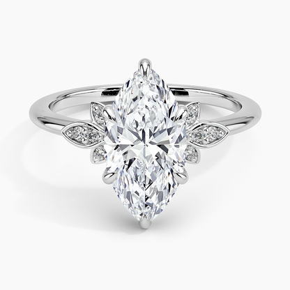 Fiore Diamond Ring - Marquise Center Stone