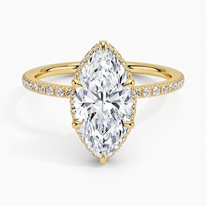 Gala Diamond Ring - Marquise Center Stone