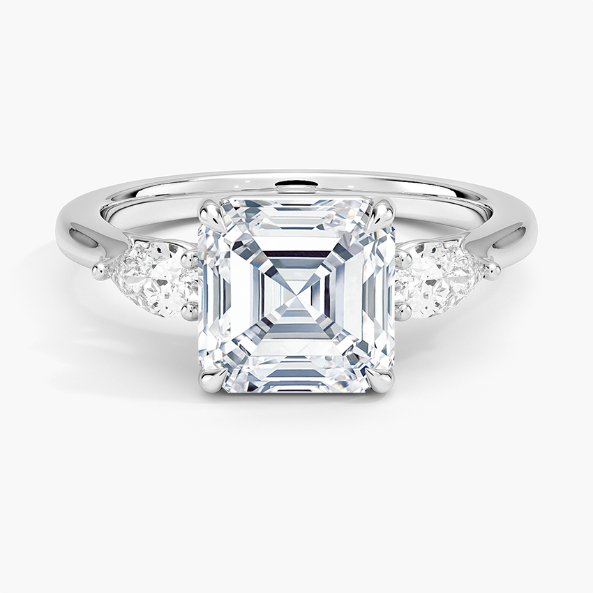 Opera Perfect Fit Diamond Ring - Asscher Cut Center Stone