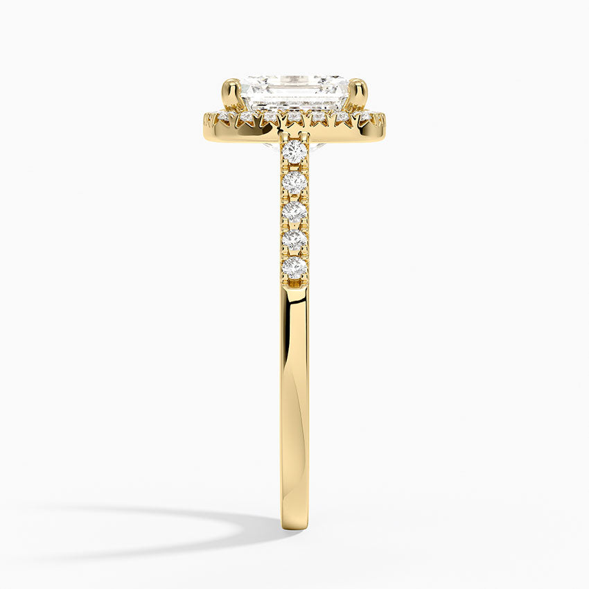 Odessa Halo Diamond Ring (1/5 ct. tw.) - Asscher Cut Center Stone