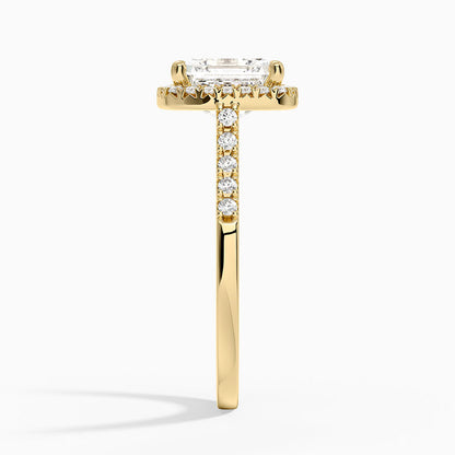 Odessa Halo Diamond Ring (1/5 ct. tw.) - Asscher Cut Center Stone