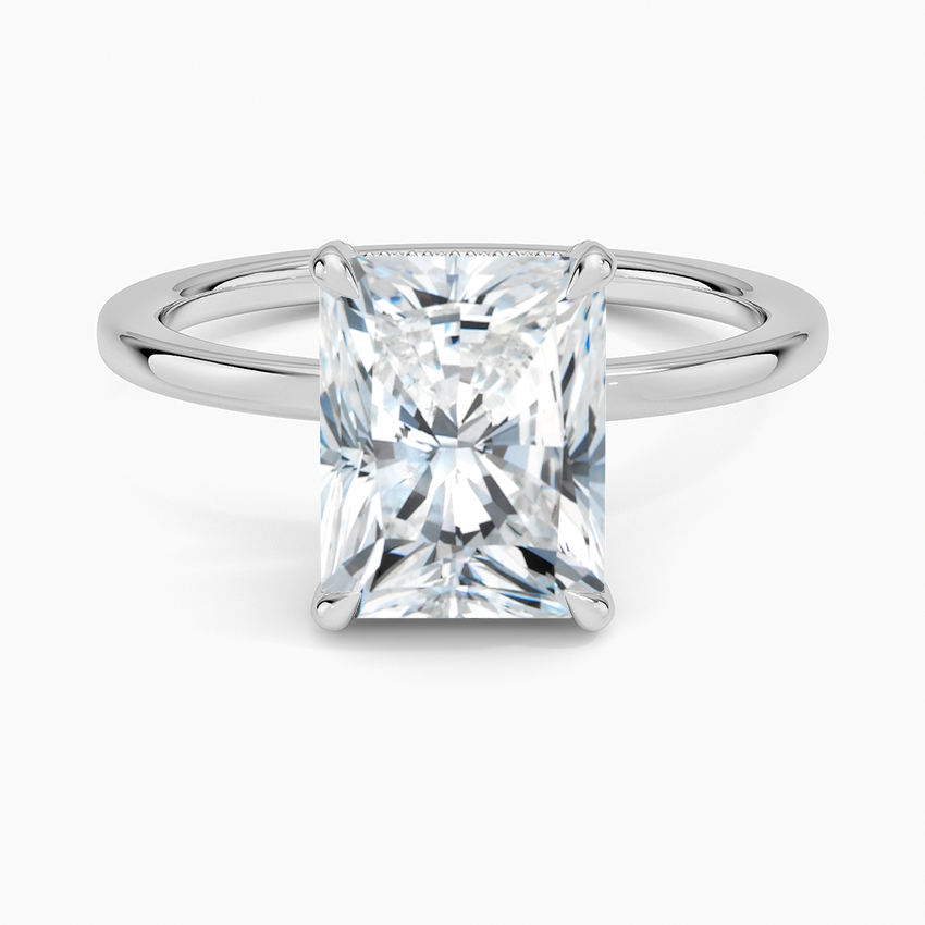 Lumiere 1.5mm Diamond Ring - Radiant Cut Center Stone