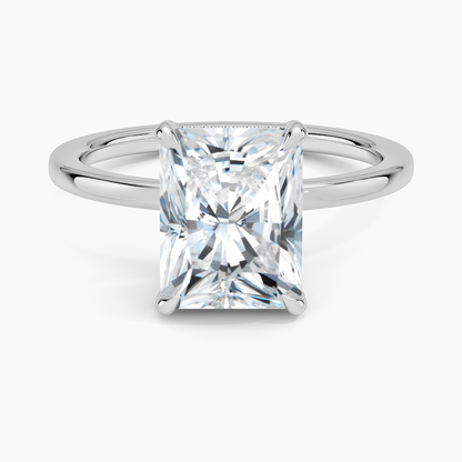 Lumiere 1.5mm Diamond Ring - Radiant Cut Center Stone