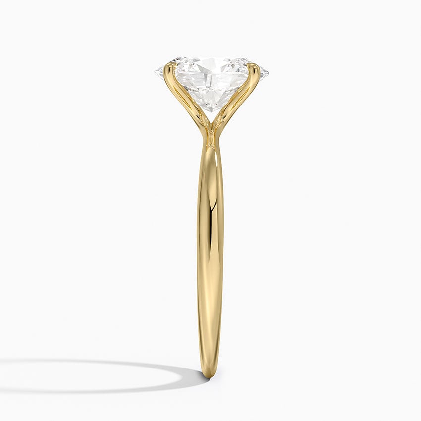Freesia 2mm Solitaire Ring - Oval Center Stone