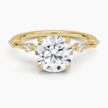 Aimee Hidden Halo Diamond Ring - Round Center Stone