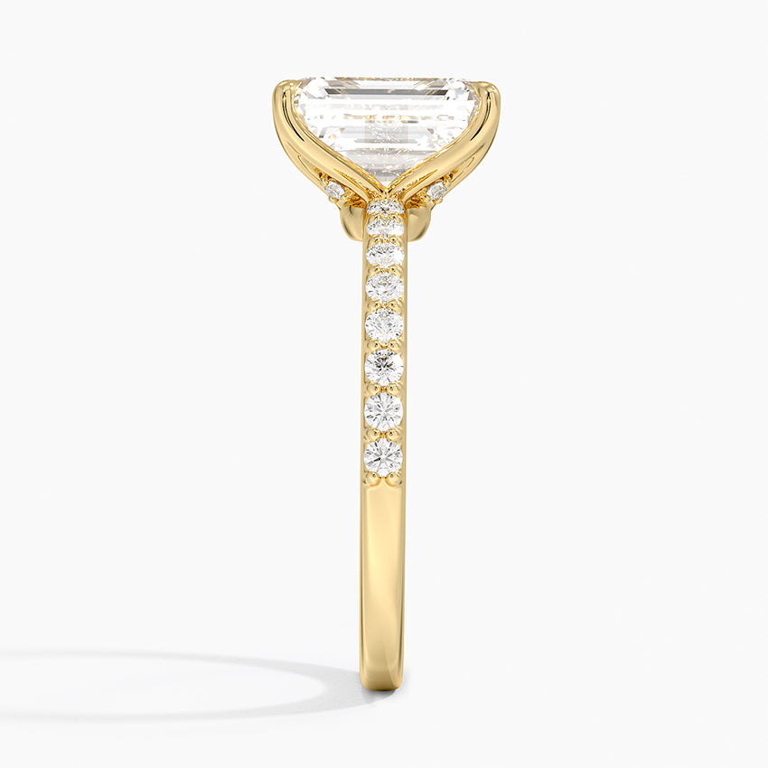 Luxe Elodie Diamond Ring (1/4 ct. tw.) - Emerald Cut Center Stone