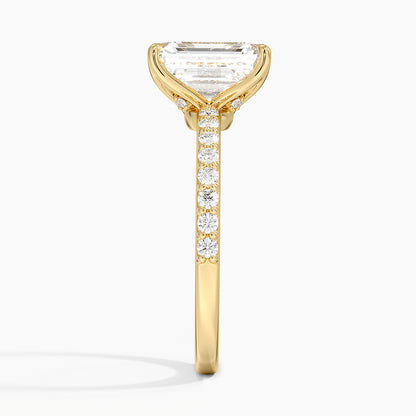 Luxe Elodie Diamond Ring (1/4 ct. tw.) - Emerald Cut Center Stone