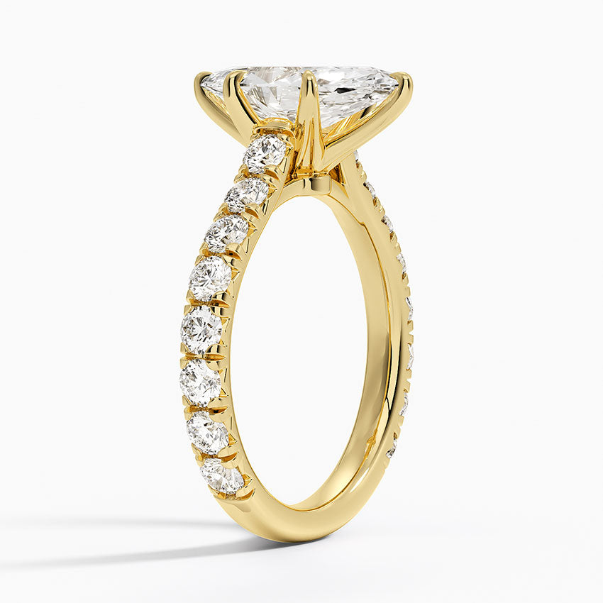 Anthology Three-Quarter Coverage Diamond Ring (7/8 ct. tw.) - Marquise Center Stone