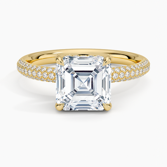 Valencia Diamond Ring (1/3 ct. tw.) - Asscher Cut Center Stone