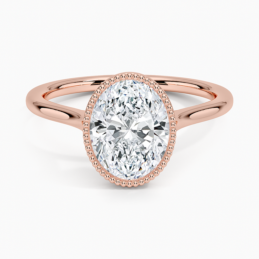 Margot Bezel Ring - Oval Center Stone