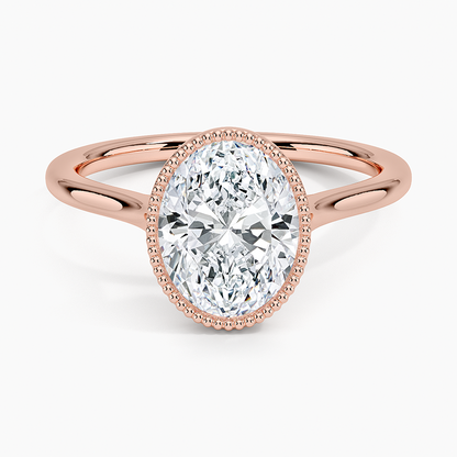 Margot Bezel Ring - Oval Center Stone