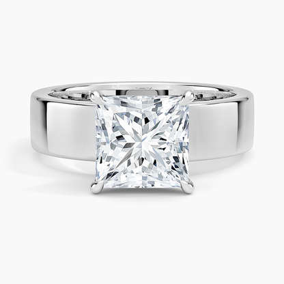 Alden Diamond Ring - Princess Cut Center Stone