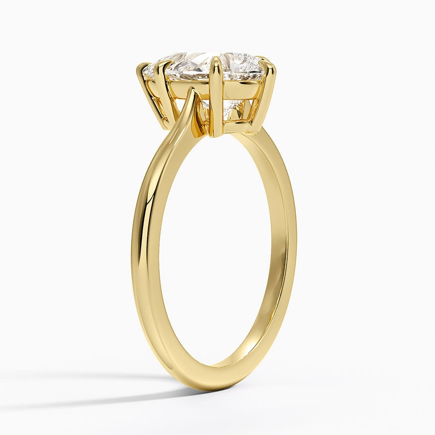 Elle Solitaire Ring - Pear Center Stone