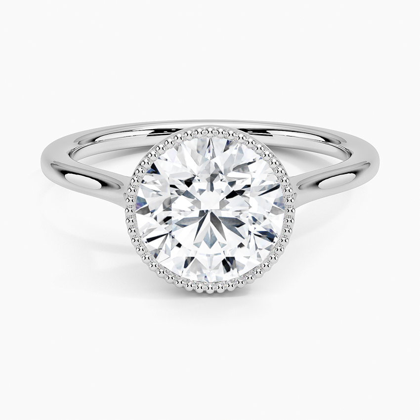 Margot Bezel Ring - Round Center Stone