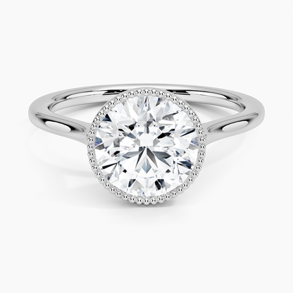 Margot Bezel Ring - Round Center Stone