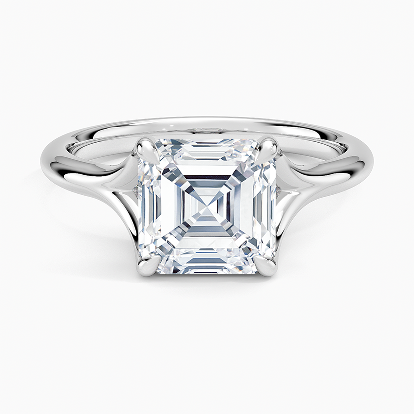 Reverie Solitaire Ring - Asscher Cut Center Stone