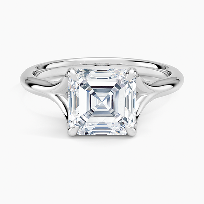 Reverie Solitaire Ring - Asscher Cut Center Stone