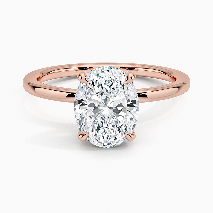 Lumiere 1.5mm Diamond Ring - Oval Center Stone