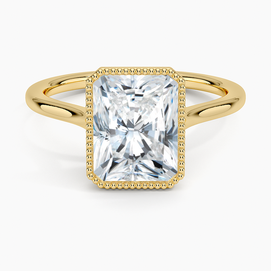 Margot Bezel Ring - Radiant Cut Center Stone