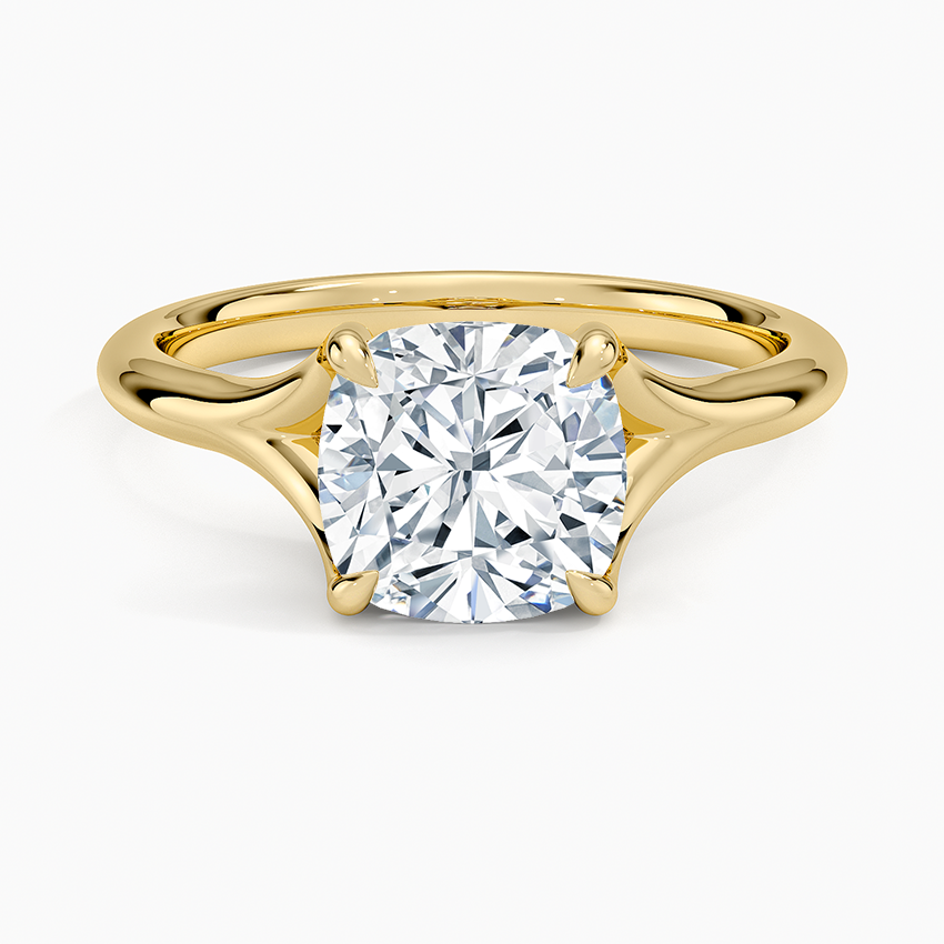 Reverie Solitaire Ring - Cushion Cut Center Stone