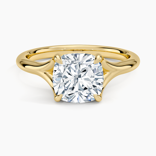 Reverie Solitaire Ring - Cushion Cut Center Stone