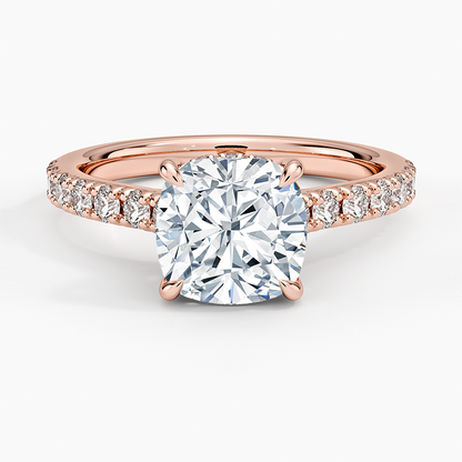 Grand Lissome Diamond Ring - Cushion Cut Center Stone