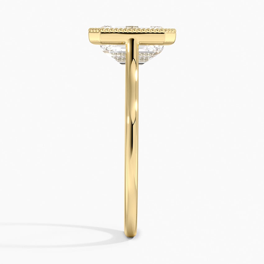 Margot Bezel Ring - Emerald Cut Center Stone