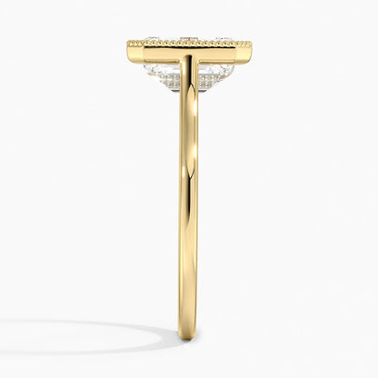 Margot Bezel Ring - Emerald Cut Center Stone