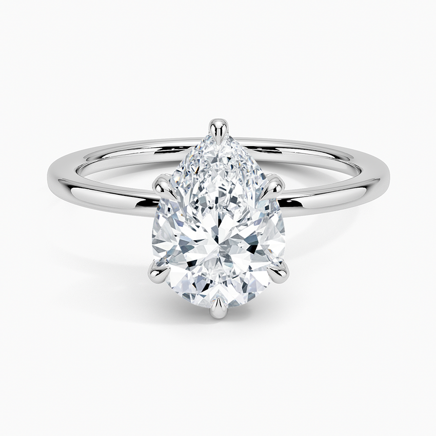 Lumiere 1.5mm Diamond Ring - Pear Center Stone