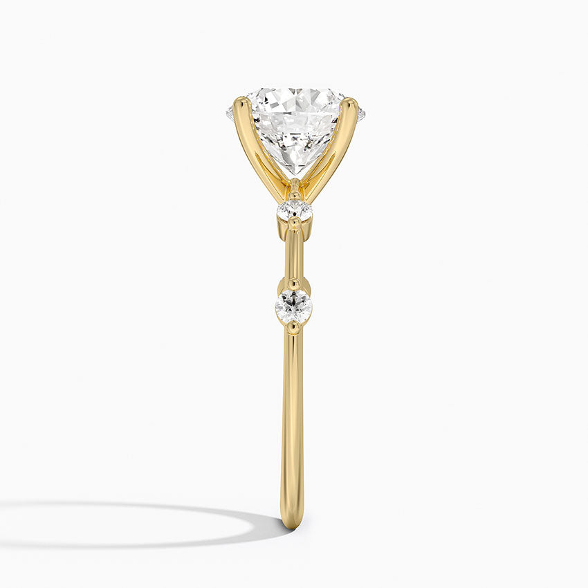 Aimee 1.4mm Diamond Ring - Round Center Stone