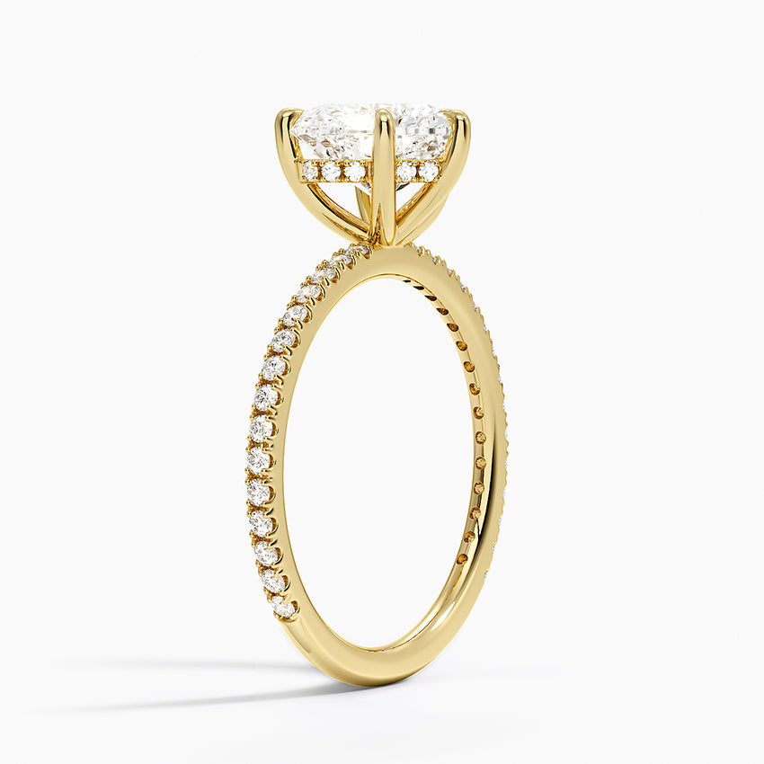 Perfect Fit Three-Quarter Diamond Ring (1/4 ct. tw.) - Heart Center Stone