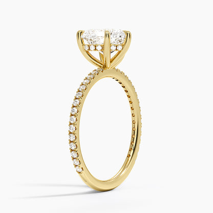 Perfect Fit Three-Quarter Diamond Ring (1/4 ct. tw.) - Heart Center Stone