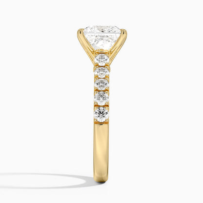 Anthology Half Coverage Diamond Ring (1/2 ct. tw.) - Princess Cut Center Stone