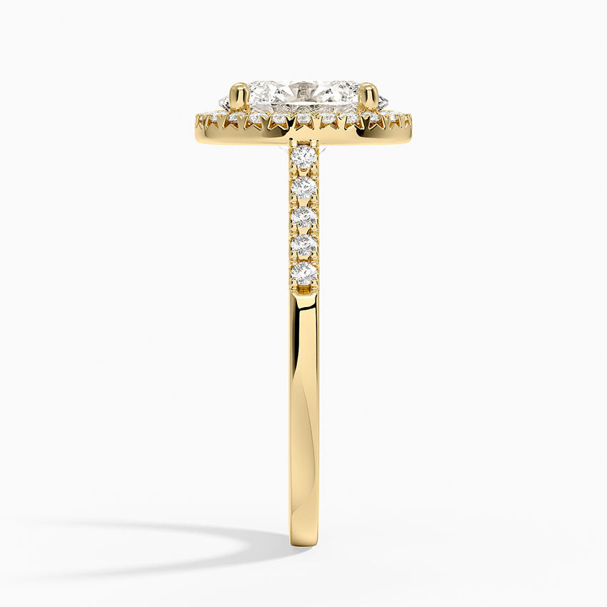 Odessa Halo Diamond Ring (1/5 ct. tw.) - Oval Center Stone