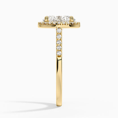 Odessa Halo Diamond Ring (1/5 ct. tw.) - Oval Center Stone