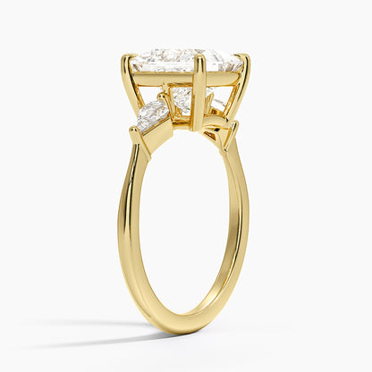 Luxe Cometa Three Stone Diamond Ring (1/3 ct. tw.) - Princess Cut Center Stone