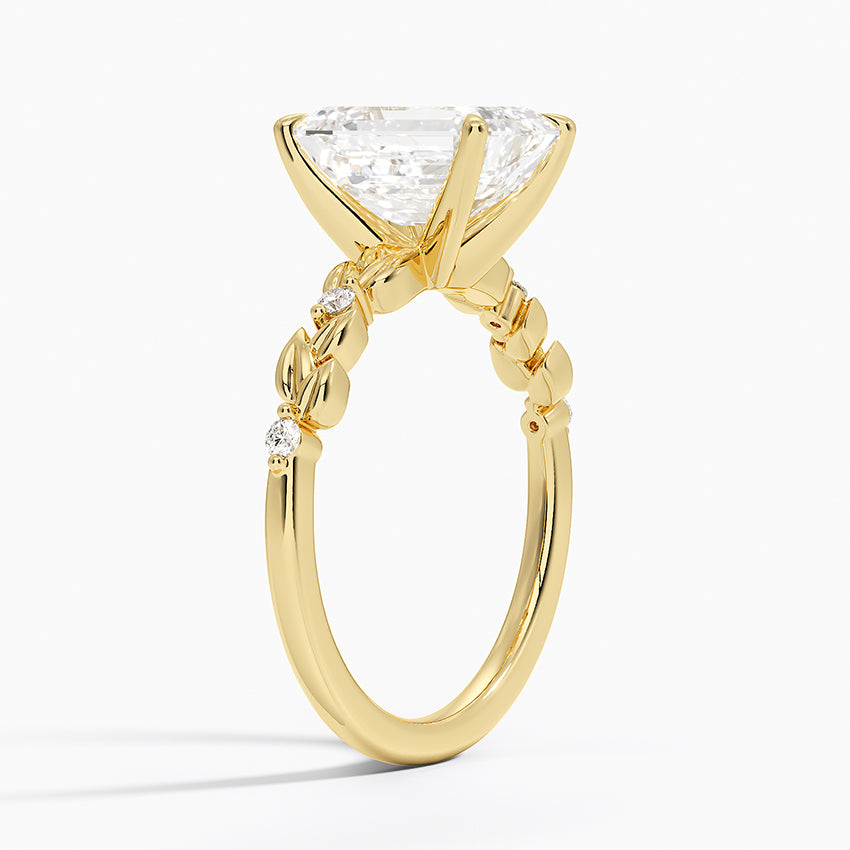 Briar Diamond Ring - Emerald Cut Center Stone