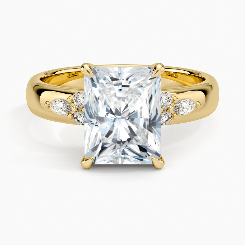 Mosaic Nadia Diamond Ring - Radiant Cut Center Stone