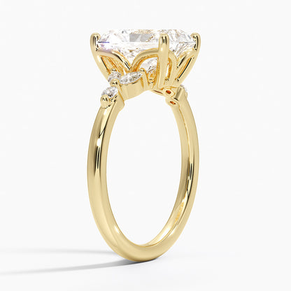 Verbena Diamond Ring - Radiant Cut Center Stone