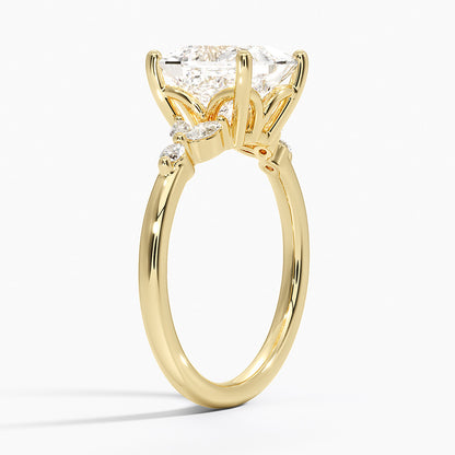 Verbena Diamond Ring - Princess Cut Center Stone