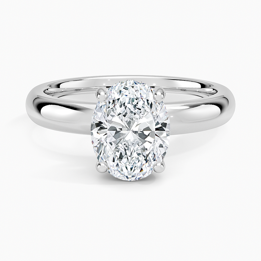 Sydney Perfect Fit Halo 3mm Diamond Ring - Oval Center Stone