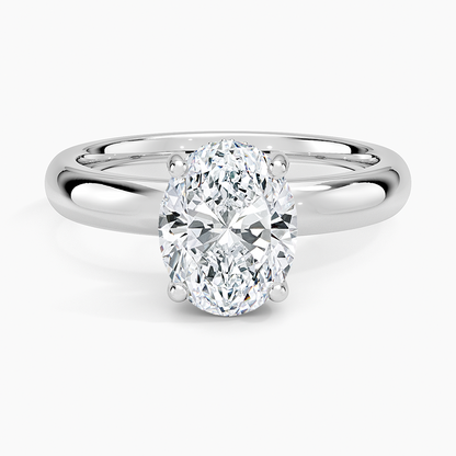 Sydney Perfect Fit Halo 3mm Diamond Ring - Oval Center Stone