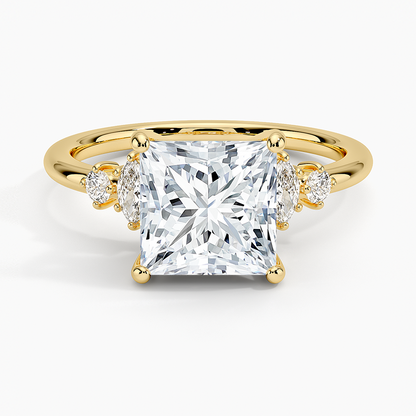 Miroir Diamond Ring - Princess Cut Center Stone