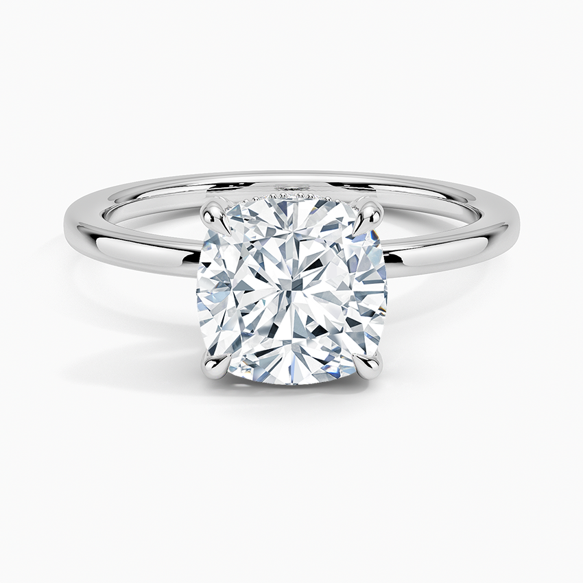 Lumiere 1.5mm Diamond Ring - Cushion Cut Center Stone