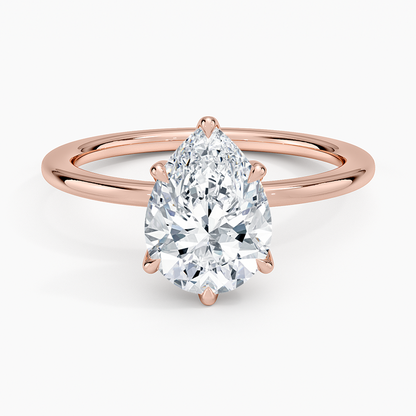 Esme Perfect Fit Solitaire Ring - Pear Center Stone