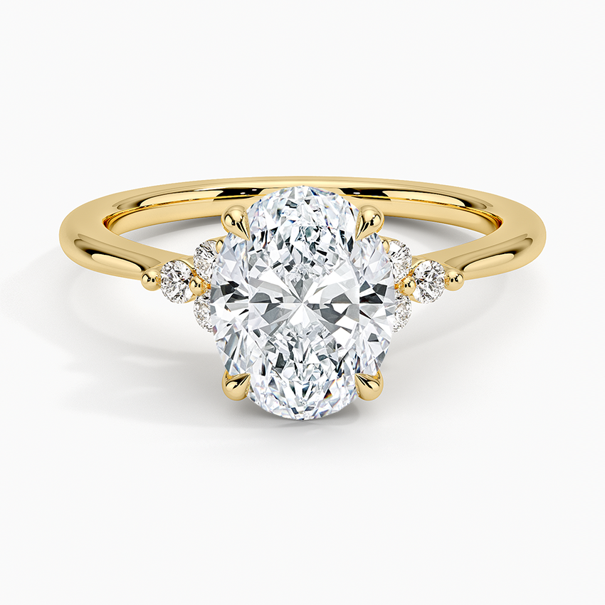 Melody Diamond Ring - Oval Cut Center Stone